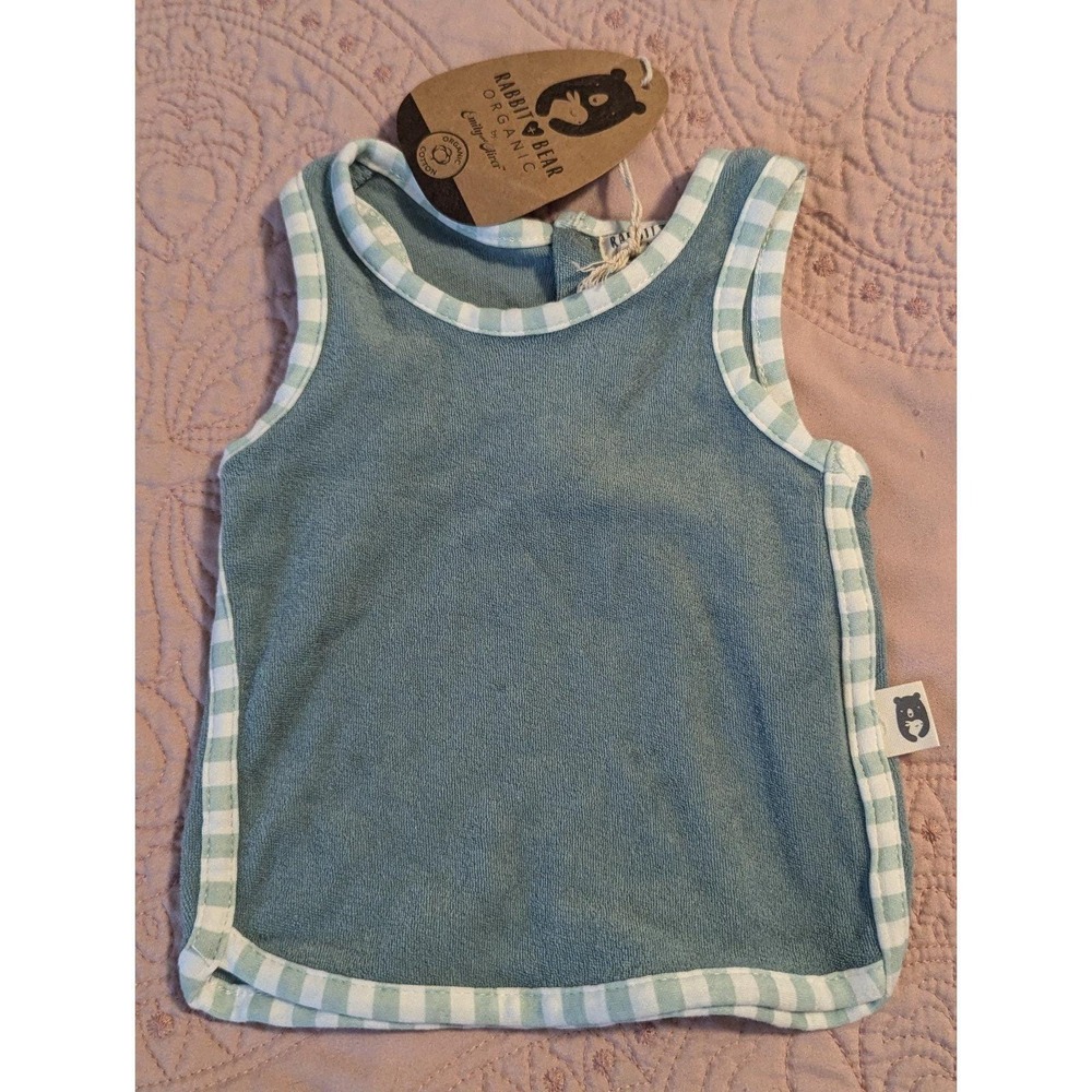 New Rabbit & Bear Terry cloth Tank 3-6 month